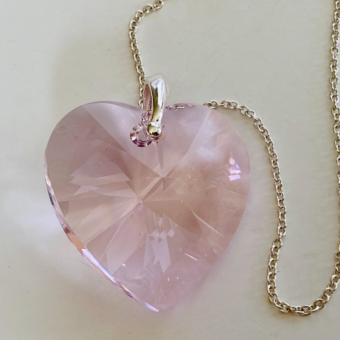 Rosaline 28mm Heart Made With Swarovski® Crystals | Crystal Elegance